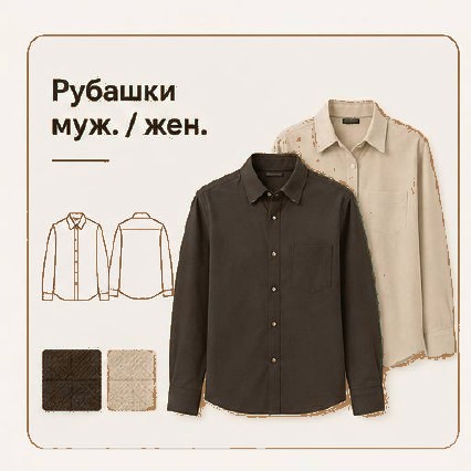 Рубашки мужские и женские — пошив Hazar