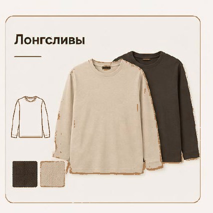 Лонгсливы — пошив Hazar