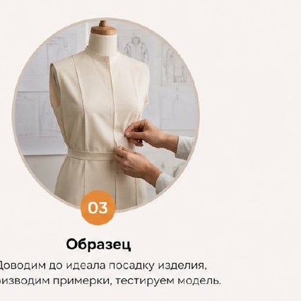 Образец — пошив в цехе Hazar